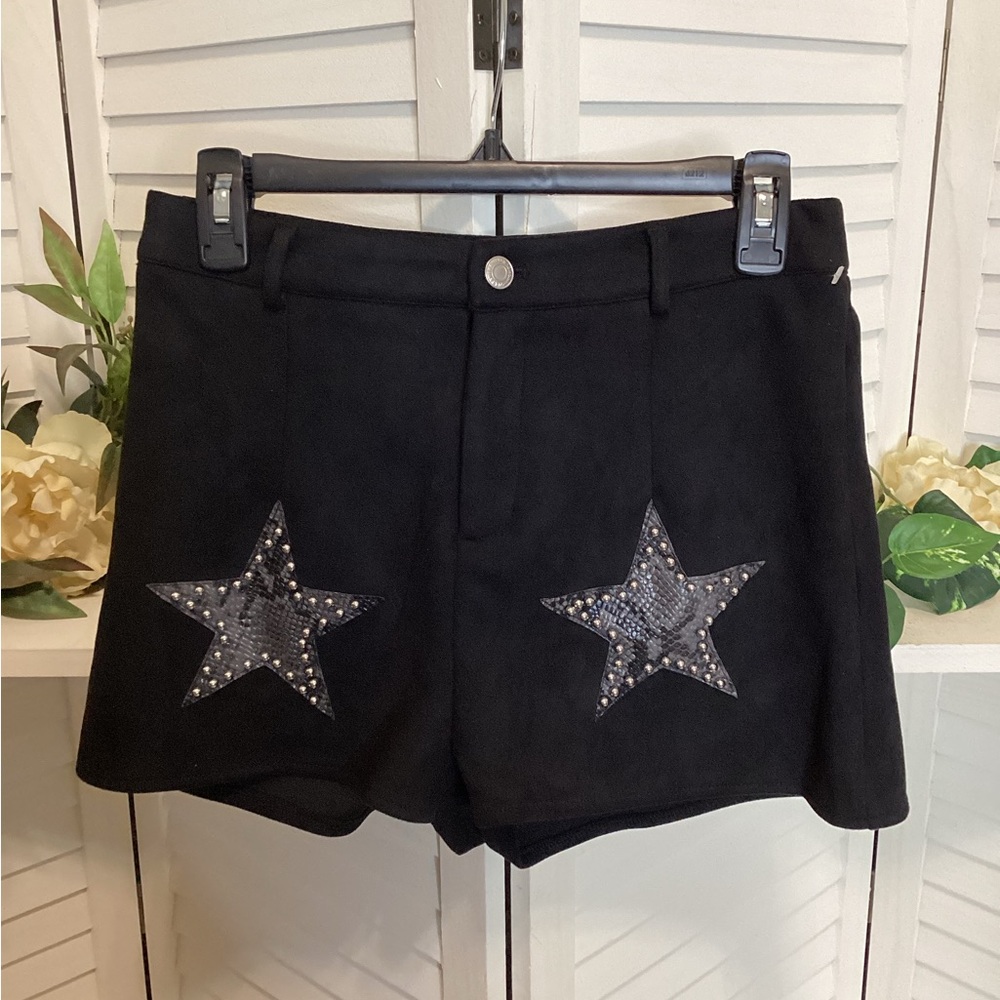 Chic  High Waist Shorts with Star Accents. Country Festival ready